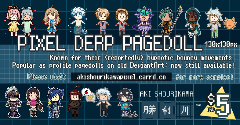PIXEL BOUNCING PAGEDOLL