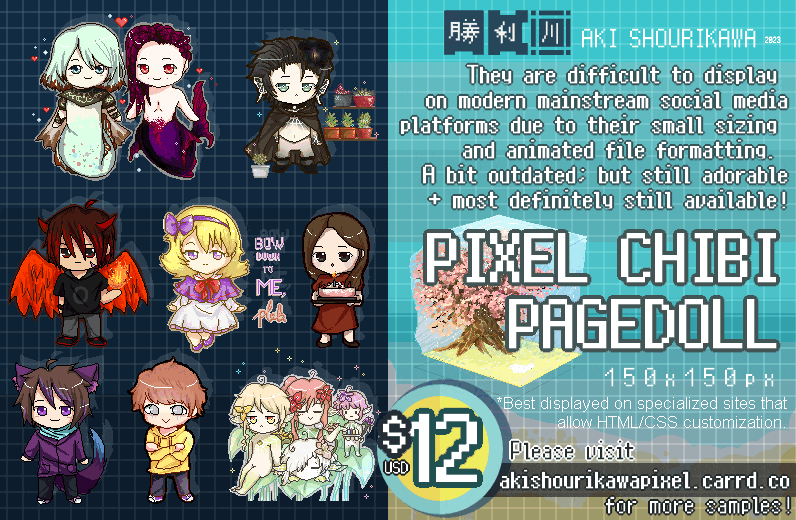 PIXEL CHIBI PAGEDOLL