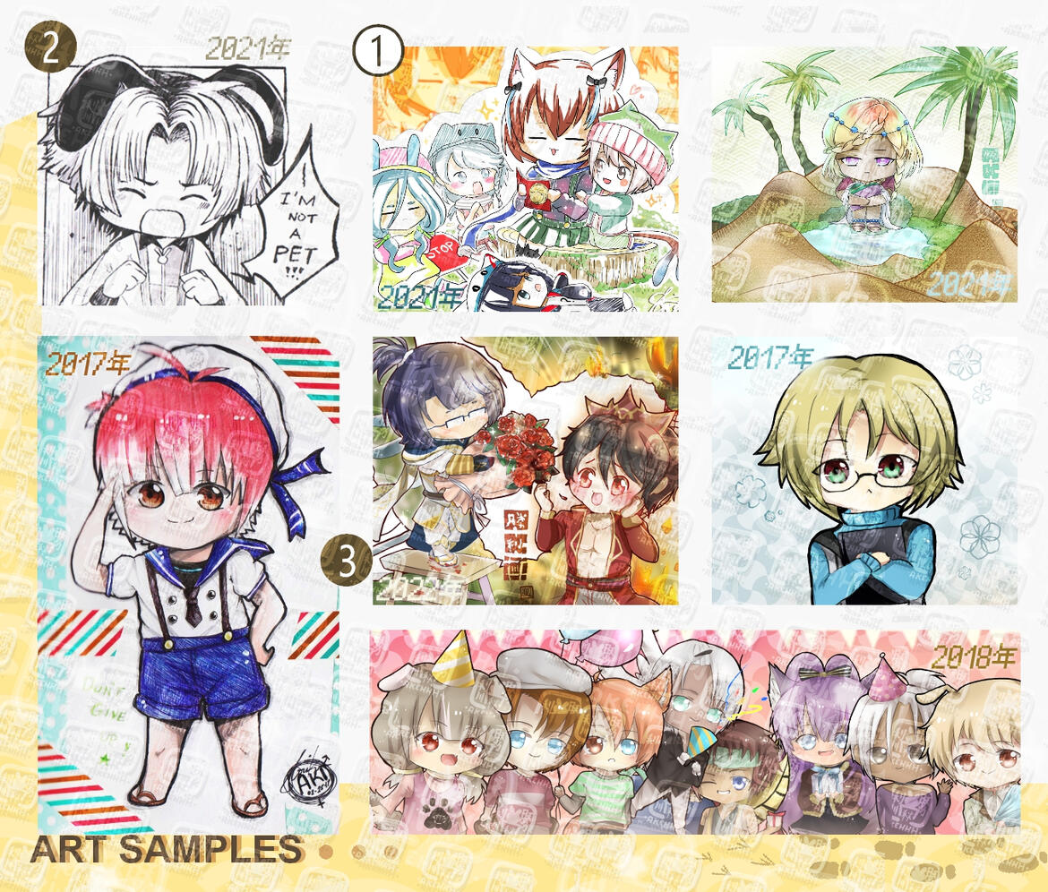 Chibi Style Illus Comm Samples 2 Chibi Style Illus Comm Samples 2