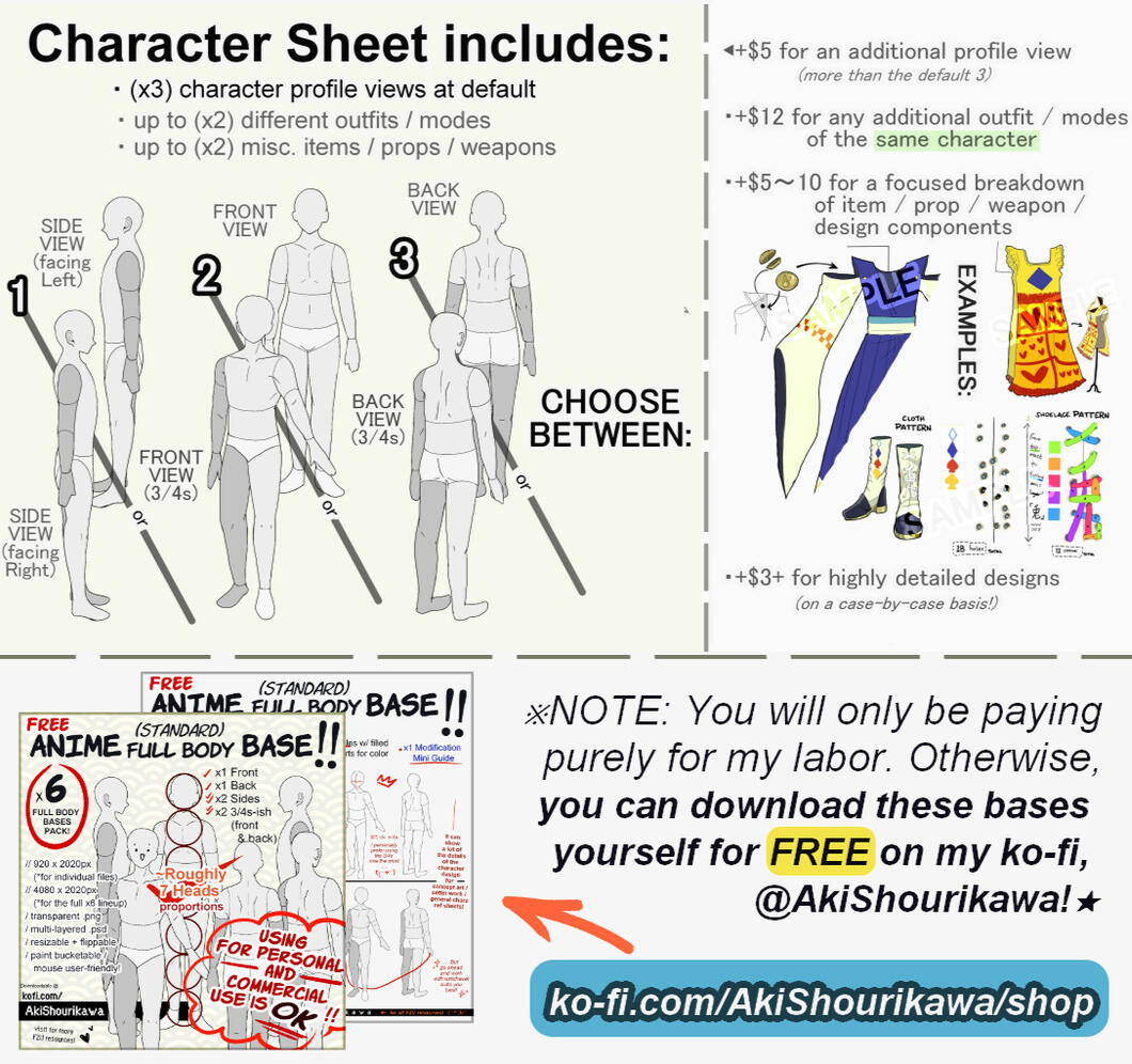 PROMO Character Reference Sheet Package Set 2 PROMO Character Reference Sheet Package Set 2